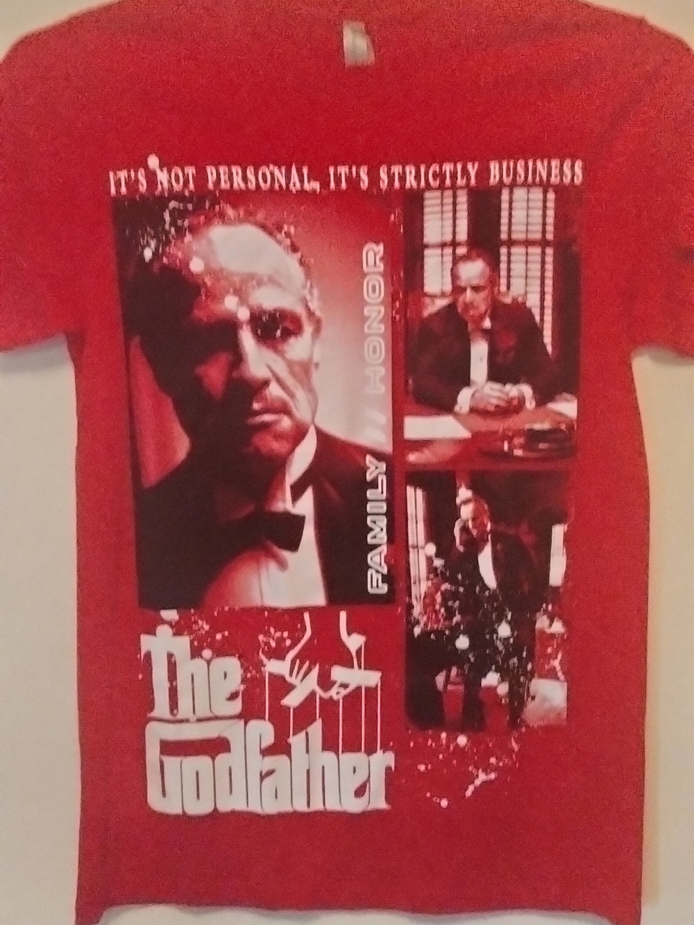 Red The Godfather Graphic Men’s T-Shirt